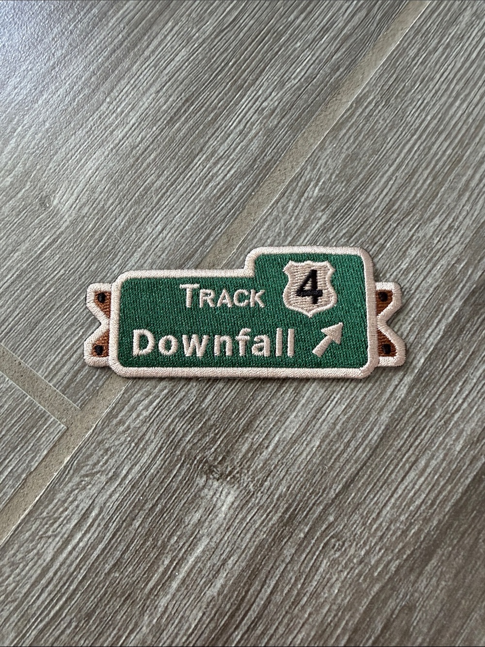 Official Noah Kahan Track 4 Downfall Green Embroidered iron on Patch NWOT